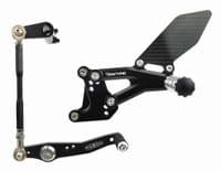 Triumph Daytona Moto2™ 765 Rearsets from Diamond Race Products - Now with Carbon Fibre!