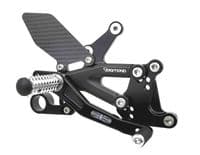 Triumph Daytona Moto2™ 765 Rearsets from Diamond Race Products - Now with Carbon Fibre!