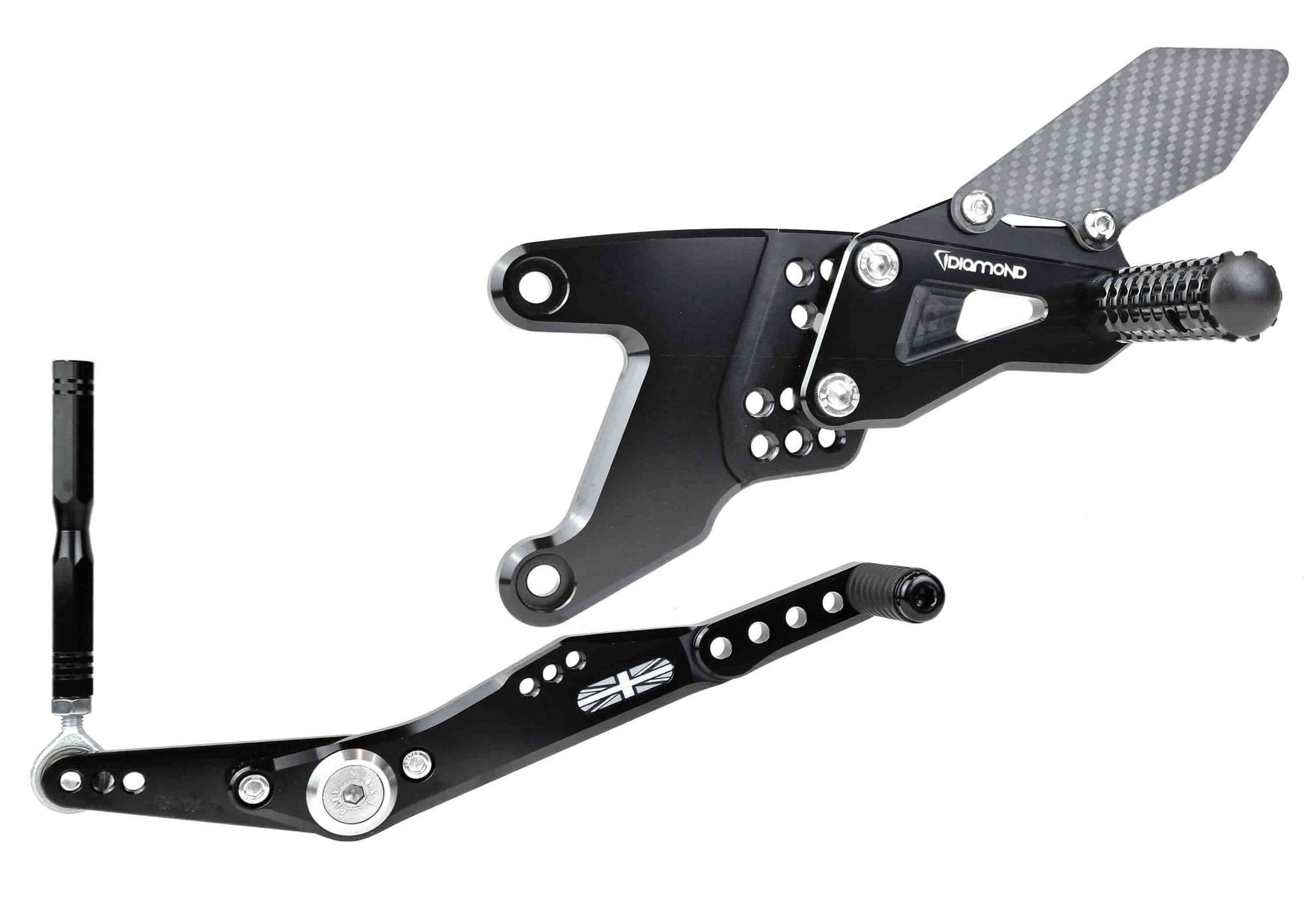Yamaha YZFR1 Rearsets from Diamond Race Products Now with Carbon Fibre!