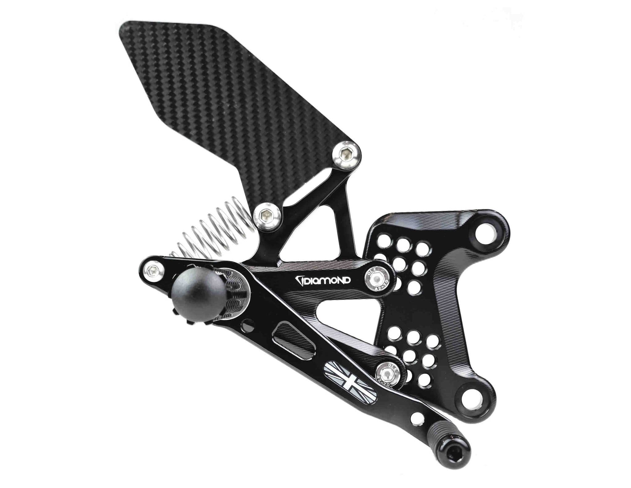 Kawasaki ZX6R/636 Rearsets from Diamond Race Products Now with Carbon