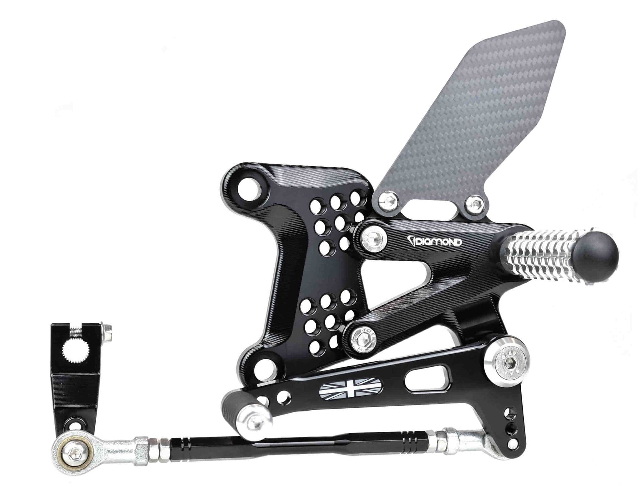 Kawasaki ZX6R/636 Rearsets from Diamond Race Products - Now with Carbon ...