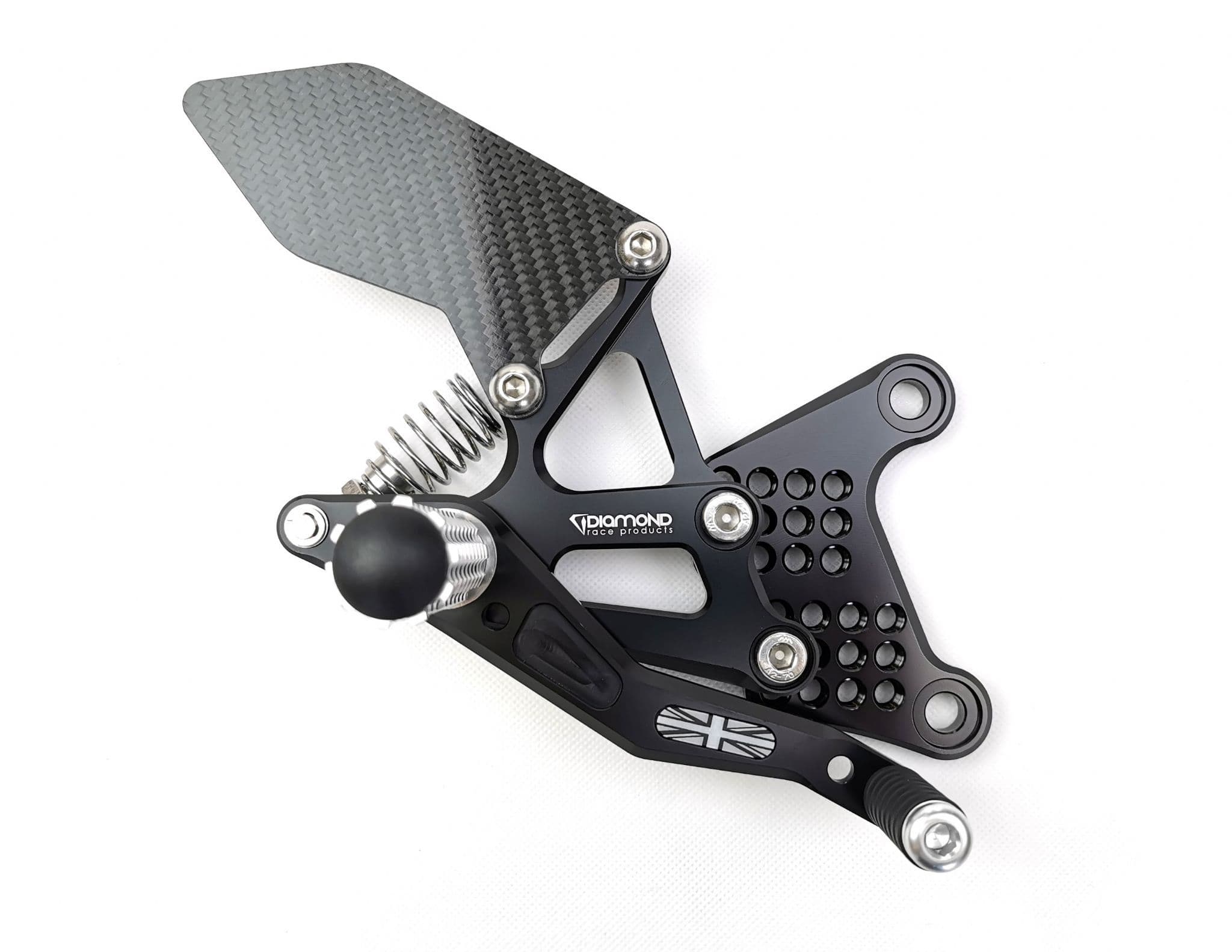 Kawasaki ZX6R/636 Rearsets from Diamond Race Products Now with Carbon