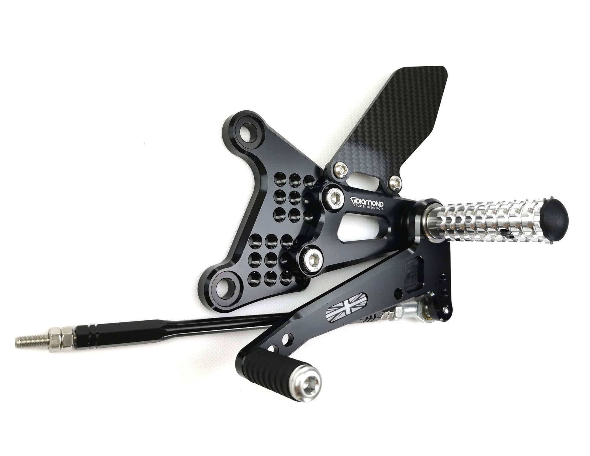 Kawasaki ZX6R/636 Rearsets from Diamond Race Products Now with Carbon