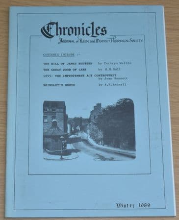 Chronicles, Winter 1989 (The Journal of Leek & District Historical Society)