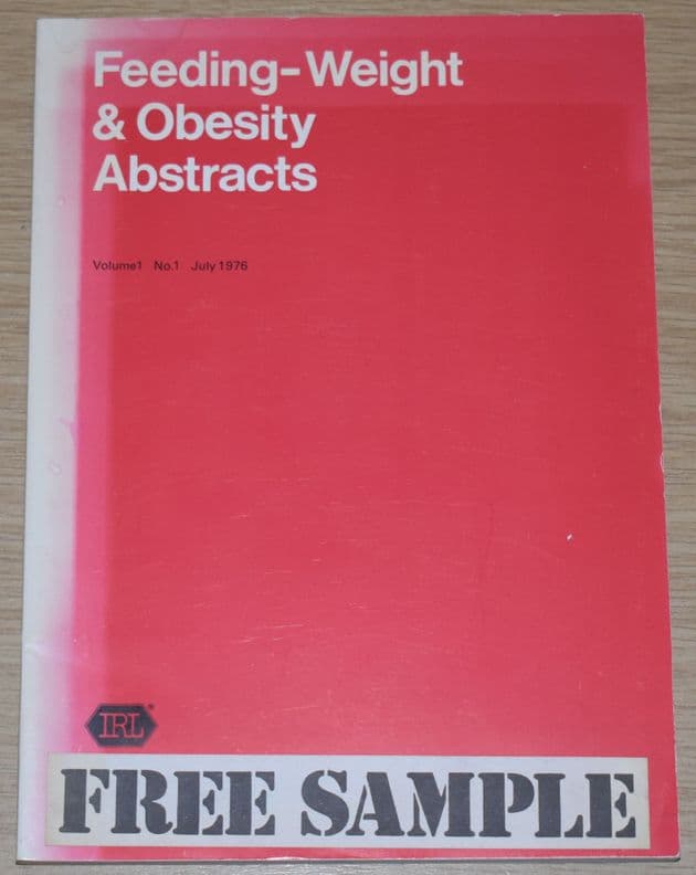 Feeding-Weight & Obesity Abstracts, Volume 1, No.1, July 1976