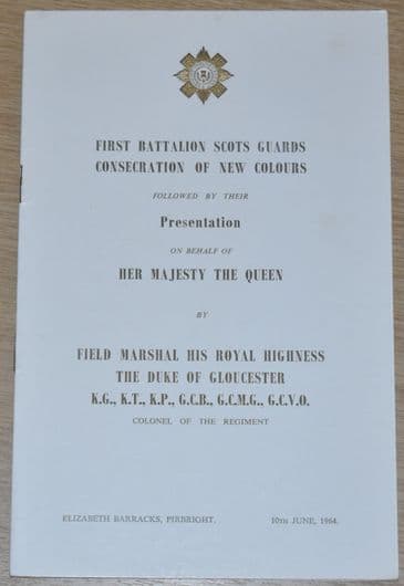 First Battalion Scots Guards Consecration of New Colours, 10th June 1964
