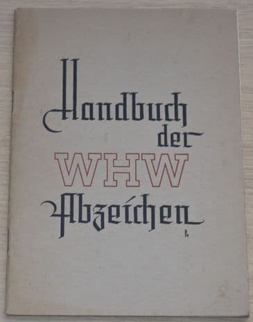 Handbuch der WHW Abzeichen (Published 1939)