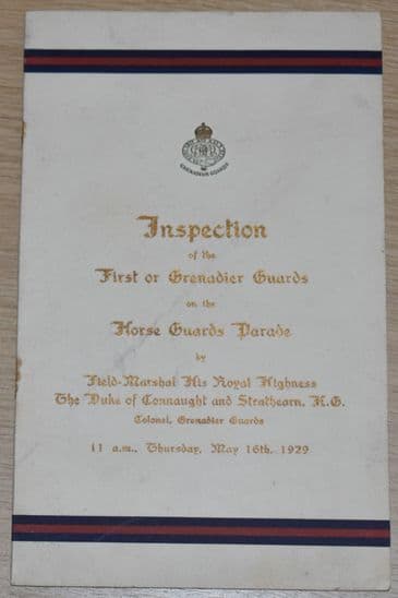 Inspection of the First or Grenadier Guards on the Horse Guards Parade, May 1929