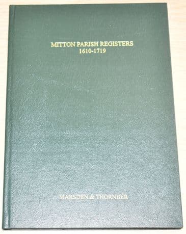 Mitton Parish Registers 1610-1719