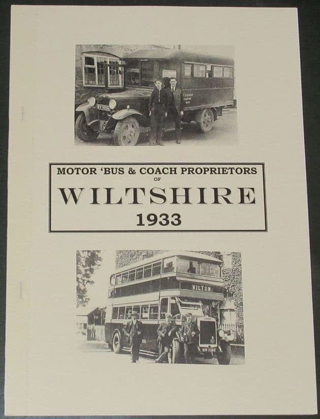 Motor 'Bus and Coach Proprietors of Wiltshire 1933, by Roger Grimley