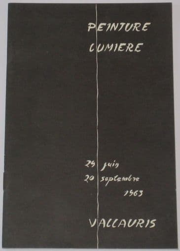 Peinture Lumiere, 29 Juin 20 Septembre 1963, Vallauris