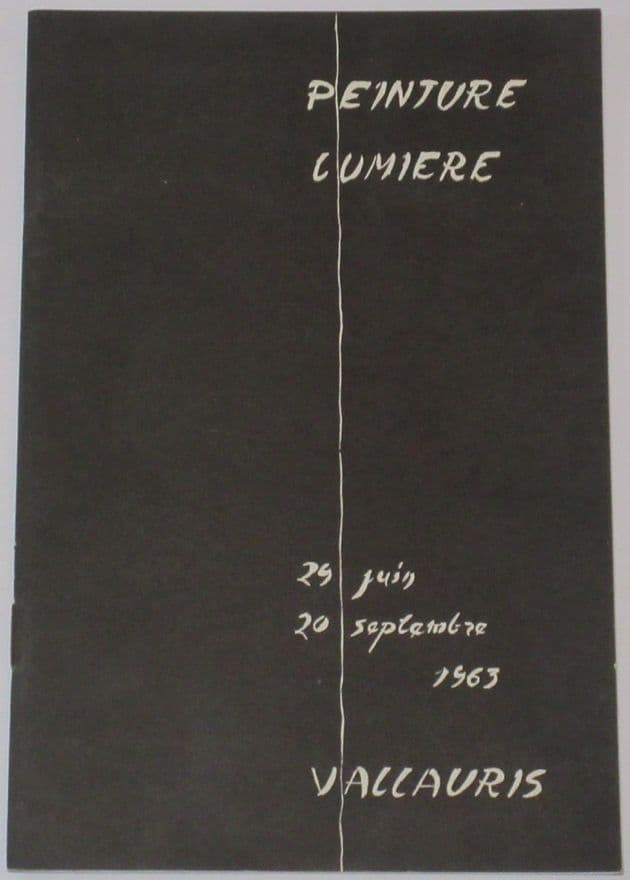 Peinture Lumiere, 29 Juin 20 Septembre 1963, Vallauris