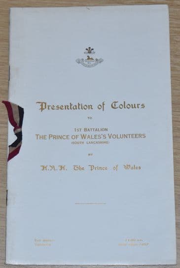 Presentation of Colours to 1st Battalion The Prince of Wales's Volunteers (South Lancashire), 1927