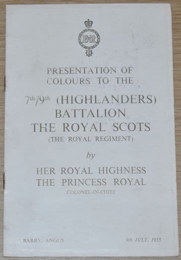 Presentation of Colours to the 7th/9th (Highlanders) Battalion The Royal Scots, 9th July 1955