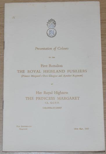 Presentation of Colours to the First Battalion The Royal Highland Fusiliers, 12th May 1959