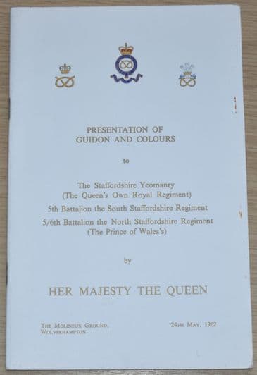 Presentation of Guidon and Colours to The Staffordshire Yeomanry, 24th May 1962
