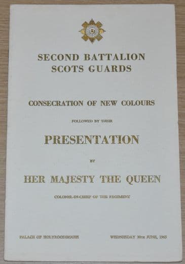 Second Battalion Scots Guards Consecration of New Colours followed by their Presentation, June 1965