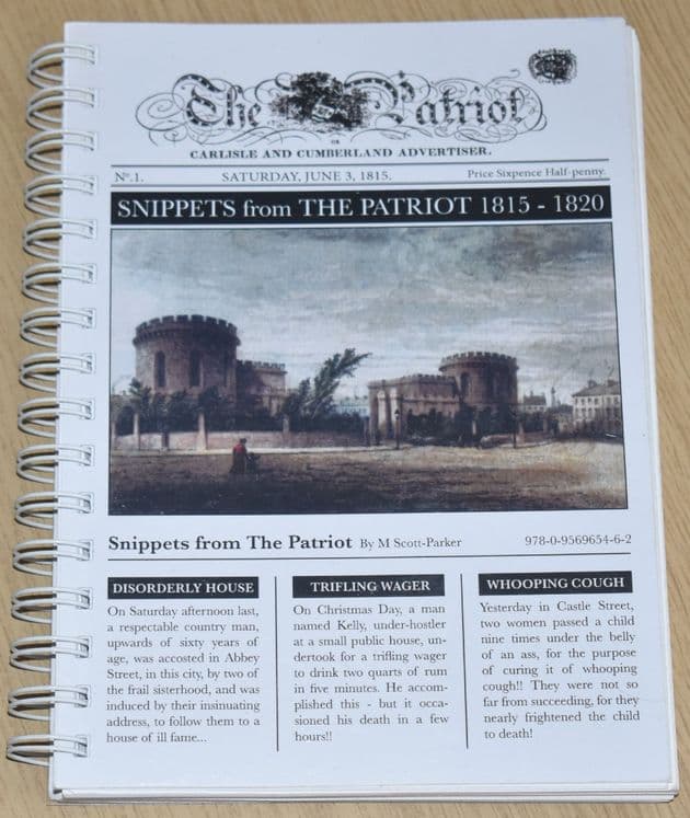 Snippets from The Partiot 1815-1820, edited by Mary Scott Parker (SIGNED)