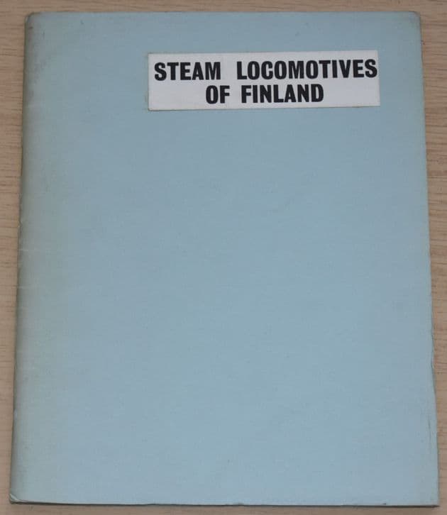 Steam Locomotives of Finland (Booklet published 1966)