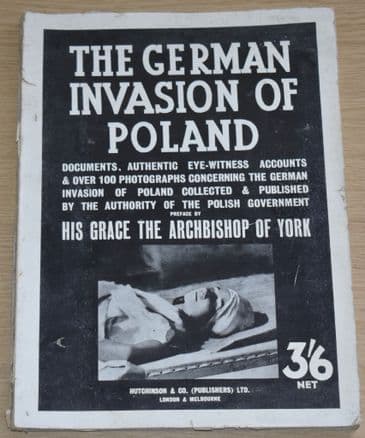 The German Invasion of Poland - Polish Black Book containing documents, authenticated reports....