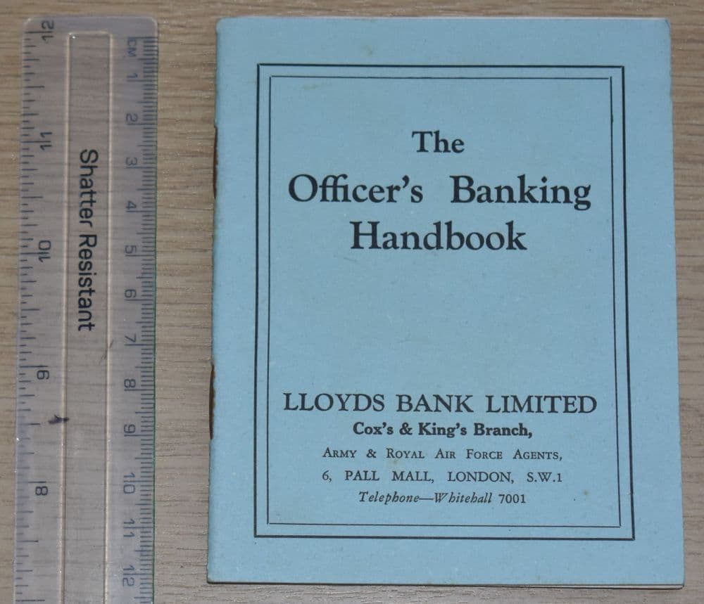The Officer s Banking Handbook Lloyds Bank Limited 1943