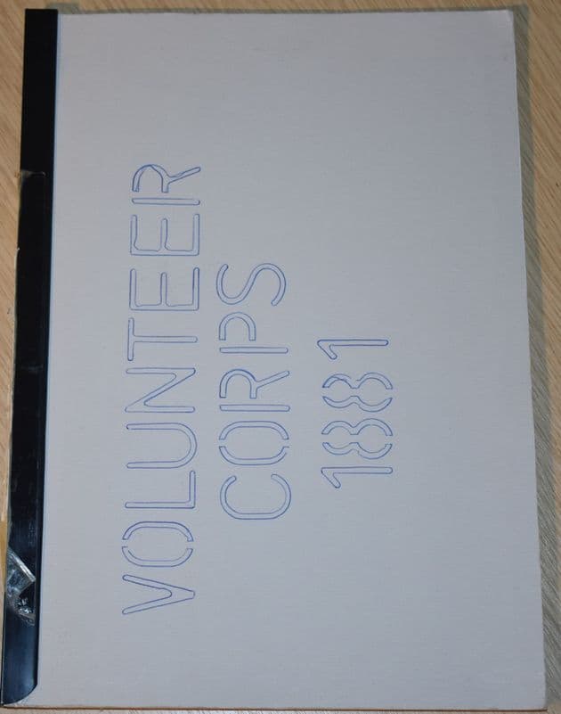 Volunteer Corps 1881, By James Walter & Published by Ray Westlake