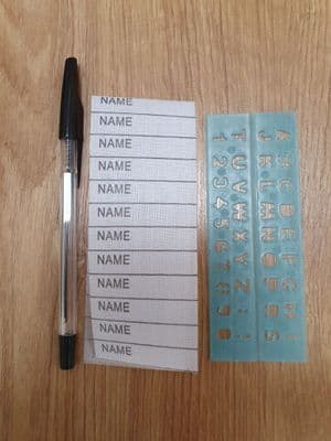 24 NAME LABELS- IRON ON