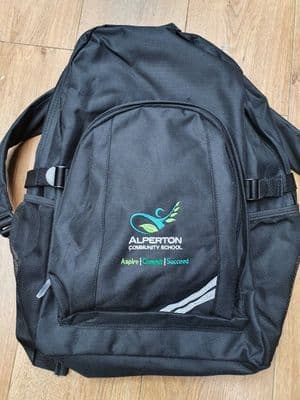 ALPERTON SCHOOL BACK PACK- YEAR COLOUR