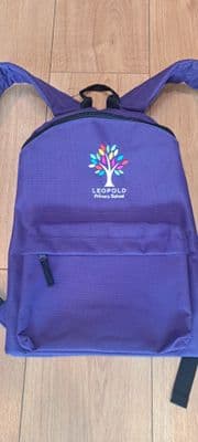 BACK PACK/  Large/ Leopold Primary School/with logo