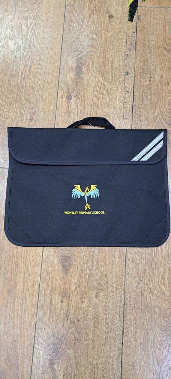 BOOK BAG- Black-WEMBLEY PRIMARY SCHOOL