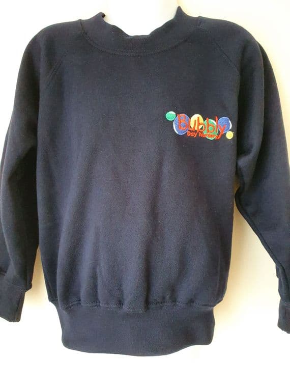 BUBBLY DAY SWEATSHIRT-Navy