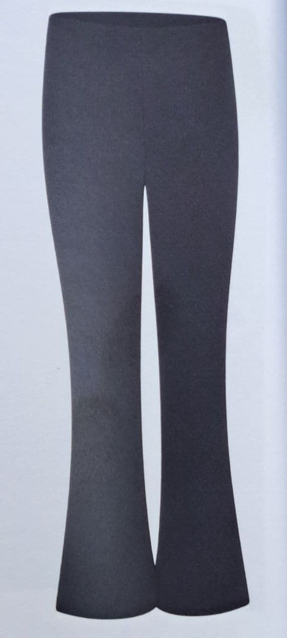 GIRLS JUNIOR TROUSER- GREY-elastic back