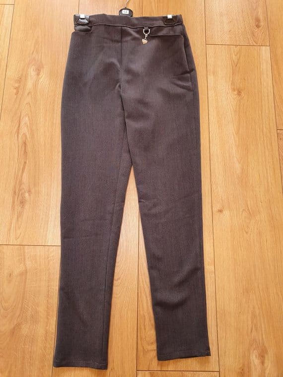 GIRLS SENIOR TROUSER-GREY