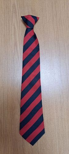 NORTH BRENT SCH. TIE- YEAR 10- NAVY-RED