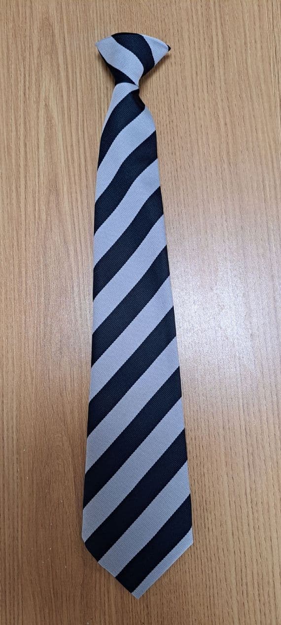 NORTH BRENT SCH.  TIE-  YEAR 7----NAVY- GREY