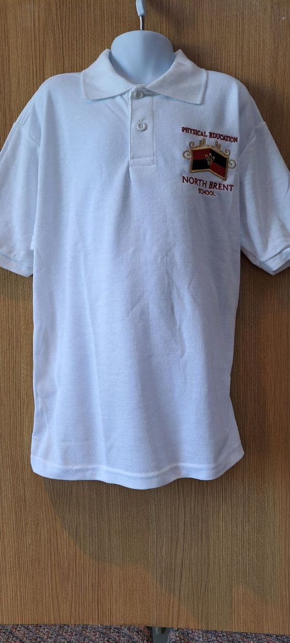 P E POLO SHIRT (NEW)- NORTH BRENT SCHOOL-unisex