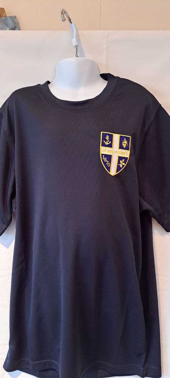 P E T SHIRT- ST AUGUSTINE SCHOOL-Navy