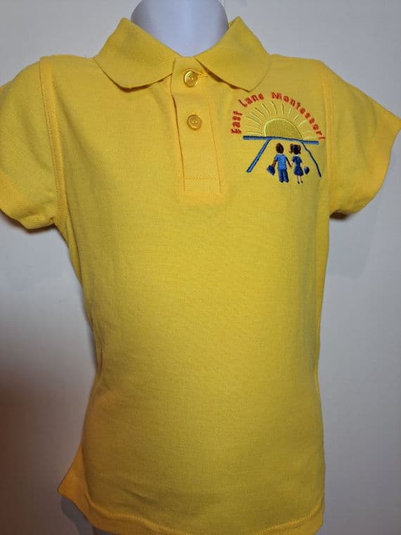 POLO  SHIRT---  EAST LANE Montessori Nursery  (yellow)