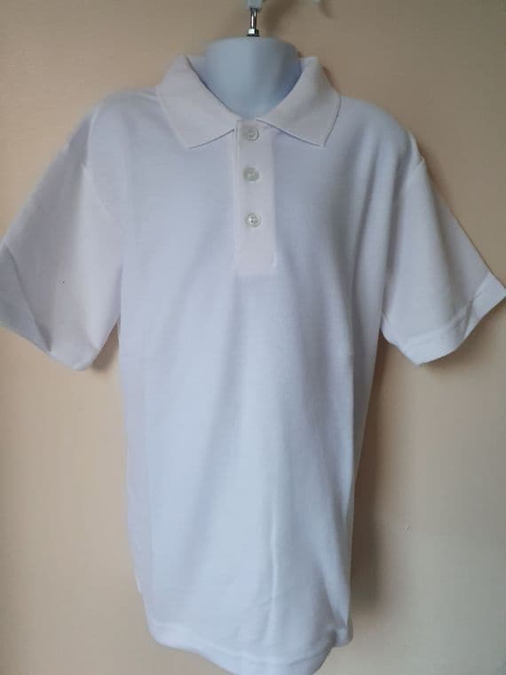 SCHOOL POLO SHIRT- WHITE
