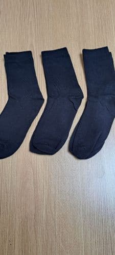 SCHOOL SOCKS- BLACK- 3 PAIRS