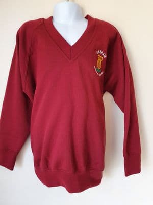SWEATER-V-NECK-BARHAM SCHOOL- YR 5 & 6