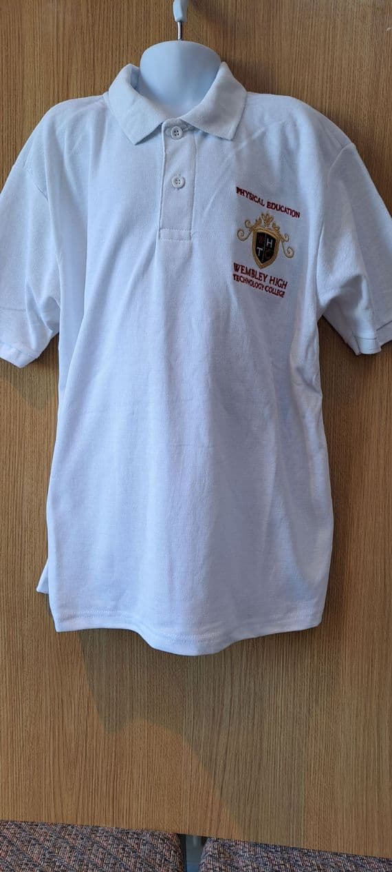 WEMBLEY HIGH  - P E POLO  (NEW VERSION)-year 7 &,8