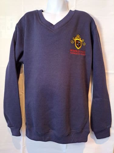 WEMBLEY HIGH SCH SWEATER- NAVY-LOGO (Compulsory)