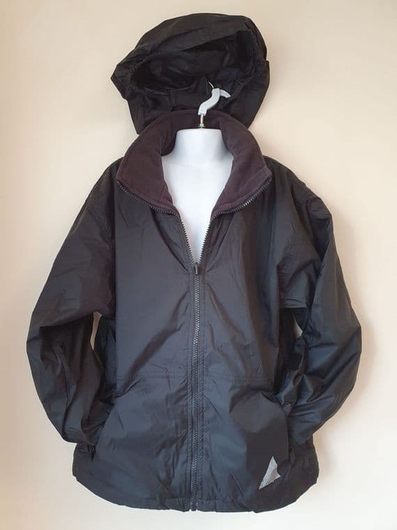 WINTER COAT--- Black-with hood