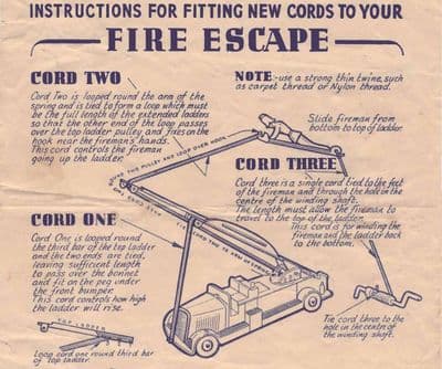 00 A Rigging Guide for the 1947 DCMT Crescent Fire Engine Fitting new cords to your fire escape