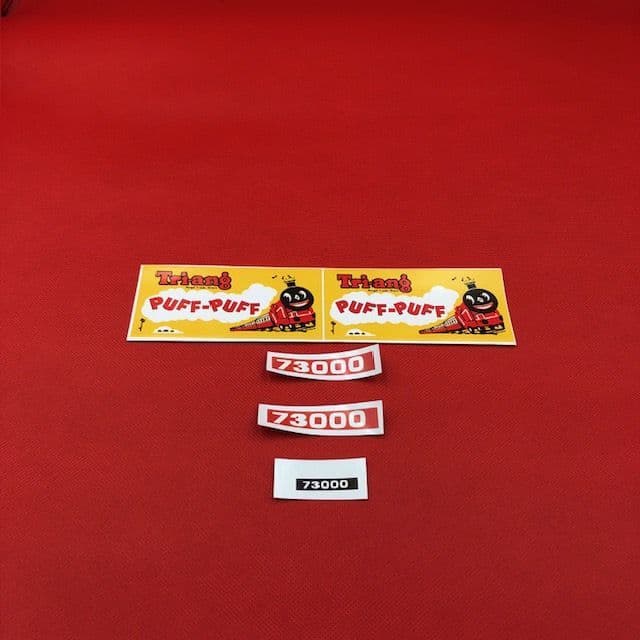 09 Tri-ang Triang Puff Puff Train decal Peel and Stick smiling style ...