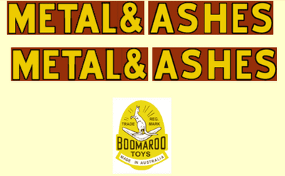 1009 Boomaroo Toys Metal & Ashes truck ( MAROON )