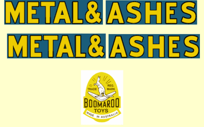 1010 Boomaroo Toys Metal & Ashes truck ( BLUE )