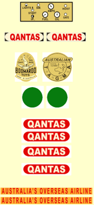 1012 Boomaroo Toys Qantas Tagma tractor & trailer