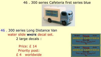 46 . Tri-ang 300 series Cafeteria first series blue